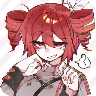 ❔ emoji Kasane teto | by @pakiotkrosha Telegram sticker 16 of 108