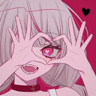 Sticker from cute girls
