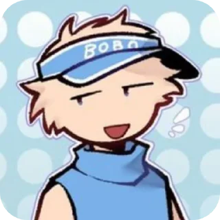 🩵 emoji Bobo [@CloudySticker] Telegram sticker 2 of 71