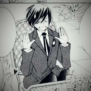 🎤 emoji 「🎤」Fujioka Haruhi Telegram sticker 9 of 30