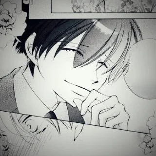 🎤 emoji 「🎤」Fujioka Haruhi Telegram sticker 18 of 30