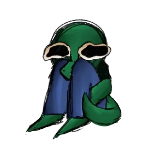 🌟 emoji мужло-ящерка (by @Karys_Arts) Telegram sticker 7 of 12