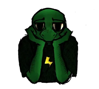 🌟 emoji мужло-ящерка (by @Karys_Arts) Telegram sticker 12 of 12