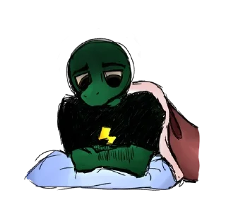 🌟 emoji мужло-ящерка (by @Karys_Arts) Telegram sticker 9 of 12