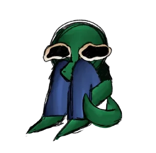 🌟 emoji мужло-ящерка (by @Karys_Arts) Telegram sticker 6 of 12