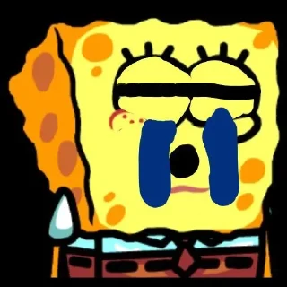 😭 emoji Спонг (не губка боб) Telegram sticker 12 of 27