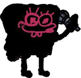 ⬛️ emoji Спонг (не губка боб) Telegram sticker 24 of 27