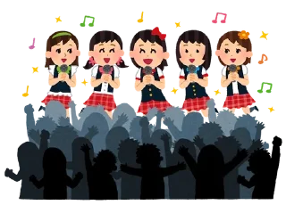 👨‍🎤 emoji School girl : Iru Sutoya Telegram sticker 12 of 50