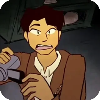 Sticker from @typoi_c Fan animation outlast.Miles