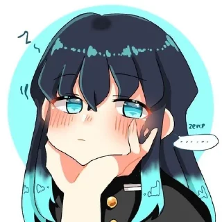 ☁ emoji 🌫muichiro tokitou.✨ Telegram sticker 23 of 25