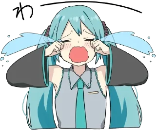 😭 emoji 日本語のステッカー。 Telegram sticker 12 of 87