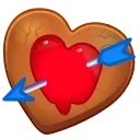 🎁 emoji Cookie Heart by @GiftChanges Telegram sticker 13 of 100