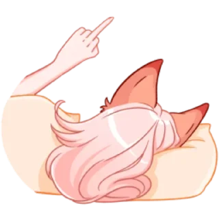 🖕 emoji Госпожа Ай by @offstikbot Telegram sticker 14 of 42