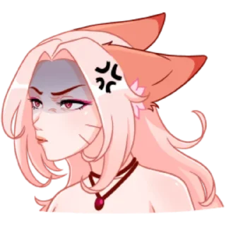 🤬 emoji Госпожа Ай by @offstikbot Telegram sticker 19 of 42