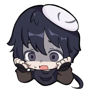 😰 emoji yin yu(tgcf) × genshin @derquemis Telegram sticker 10 of 11