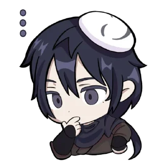 Sticker from yin yu(tgcf) × genshin @derquemis