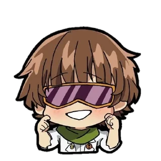 Sticker from BSD x Genshin Chibi