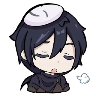 😮‍💨 emoji yin yu(tgcf) × genshin @derquemis Telegram sticker 9 of 11