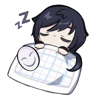 💤 emoji yin yu(tgcf) × genshin @derquemis Telegram sticker 8 of 11