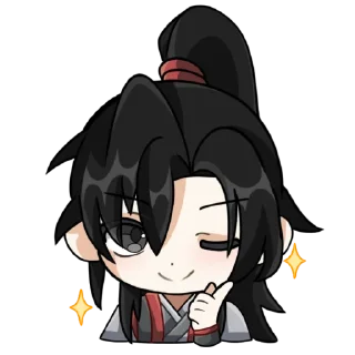 Sticker from mdzs x genshin @qqwelj