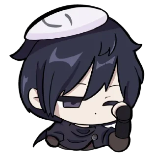 😴 emoji yin yu(tgcf) × genshin @derquemis Telegram sticker 7 of 11