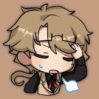 Sticker from Bsd x genshin
