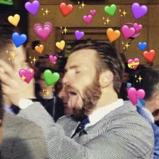 💜 emoji chris evans memes Telegram sticker 23 of 60