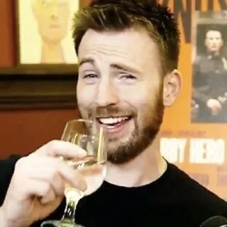 🥂 emoji chris evans memes Telegram sticker 10 of 60