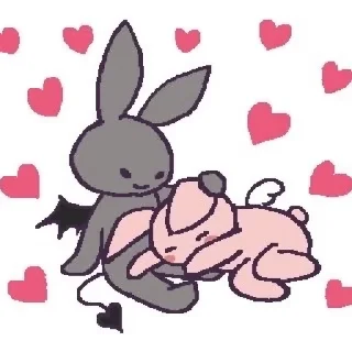 Sticker from 🩷luv bunnies🖤 @xkysluv
