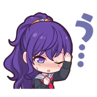 🟣 emoji Mafuyu Asahina | @muumaru Telegram sticker 11 of 119