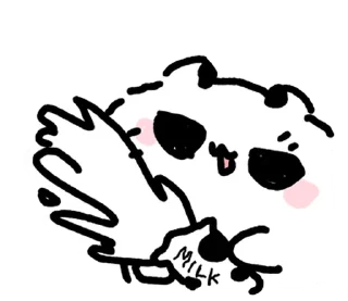 🥛 emoji ᨳ ꒰๑ ´ ๑꒱  ࣪ @softsticks‌ . . Telegram sticker 10 of 40