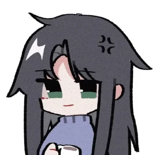 😠 emoji Lie Huo Jiao Chou by @stickerhut Telegram sticker 11 of 63