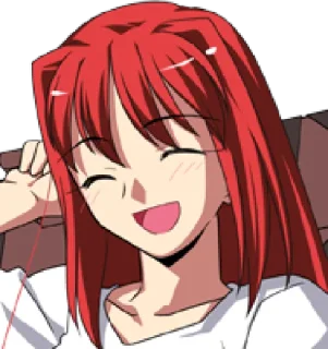 😄 emoji Aoko Aozaki by @Dzha_Bog Telegram sticker 14 of 47