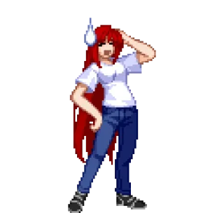 😅 emoji Aoko Aozaki by @Dzha_Bog Telegram sticker 23 of 47