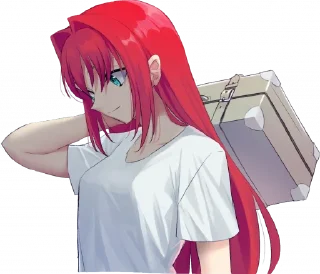 🙃 emoji Aoko Aozaki by @Dzha_Bog Telegram sticker 11 of 47