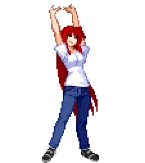 🥱 emoji Aoko Aozaki by @Dzha_Bog Telegram sticker 20 of 47