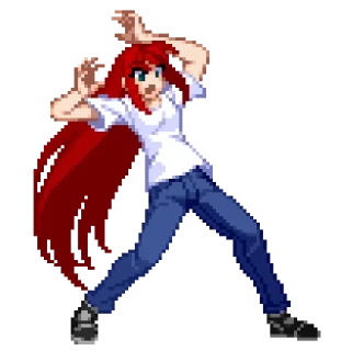 😨 emoji Aoko Aozaki by @Dzha_Bog Telegram sticker 17 of 47