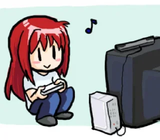 🕹 emoji Aoko Aozaki by @Dzha_Bog Telegram sticker 5 of 47