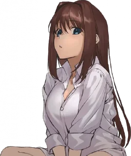 🤨 emoji Aoko Aozaki by @Dzha_Bog Telegram sticker 9 of 47