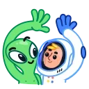 ✋ emoji Astro Nate Telegram sticker 17 of 26
