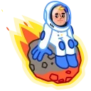 😐 emoji Astro Nate Telegram sticker 15 of 26