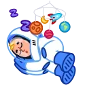 😴 emoji Astro Nate Telegram sticker 19 of 26