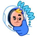 🤔 emoji Astro Nate Telegram sticker 16 of 26