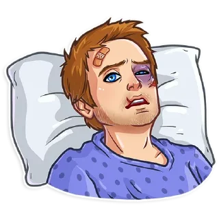 🤕 emoji Пуститися Берега|@Stickery_UA|@Vergisticks Telegram sticker 24 of 40
