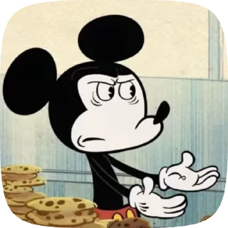 😠 emoji !Mickey Mouse! Telegram sticker 9 of 36