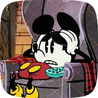 😟 emoji !Mickey Mouse! Telegram sticker 10 of 36