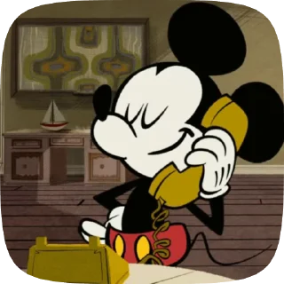 📞 emoji !Mickey Mouse! Telegram sticker 17 of 36