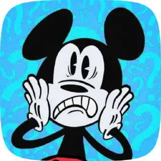 😨 emoji !Mickey Mouse! Telegram sticker 12 of 36
