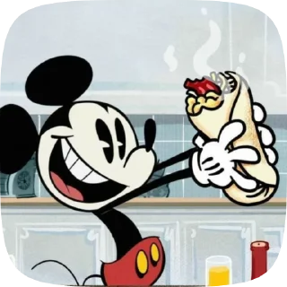 🌯 emoji !Mickey Mouse! Telegram sticker 19 of 36