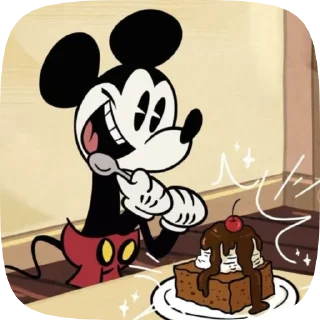 🎂 emoji !Mickey Mouse! Telegram sticker 15 of 36
